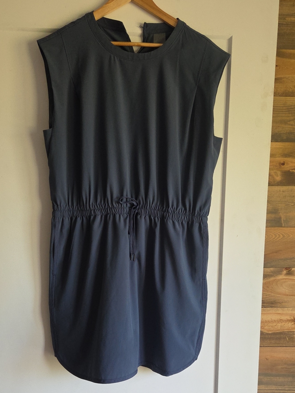 CALIA by Carrie Underwood Sleeveless Drawstring Midi Dress - Navy